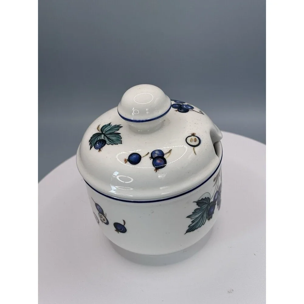 Villeroy And Boch anno 1748 Luxembourg Malaga Grapes Jam Jar Sugar bowl Vintage